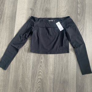 NWT! Abercrombie & Fitch Soft AF Off the Shoulder Crop Top